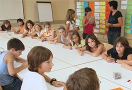 Lernworkshop einer Schulklasse in der Jugendherberge