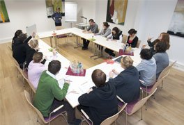 Tagungsräume der Jugendherbergen sind ideal für Seminare und Workshops.